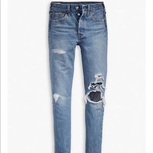 Levi’s 501 Skinny Distressed Jeans